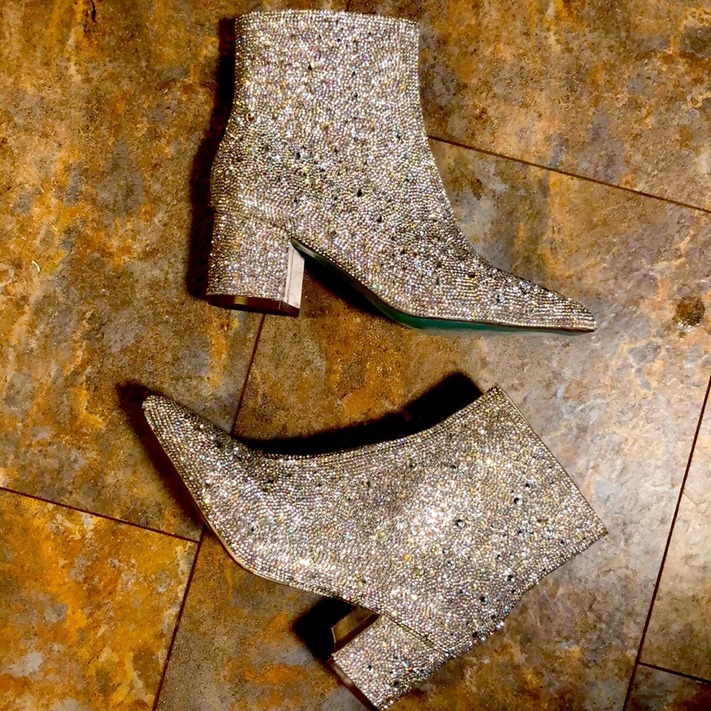 Betsey Johnson Kyla Rhinestone Booties